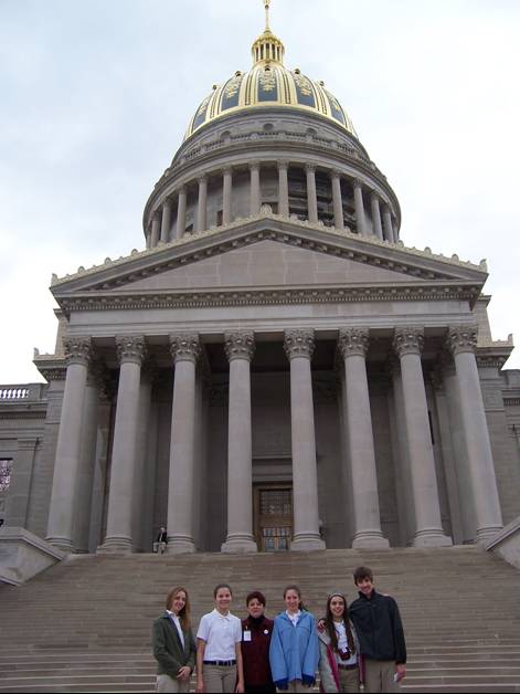 Students at the West Virginia State Capital